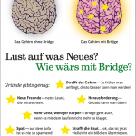 Werbung für Bridgeschule Göttingen